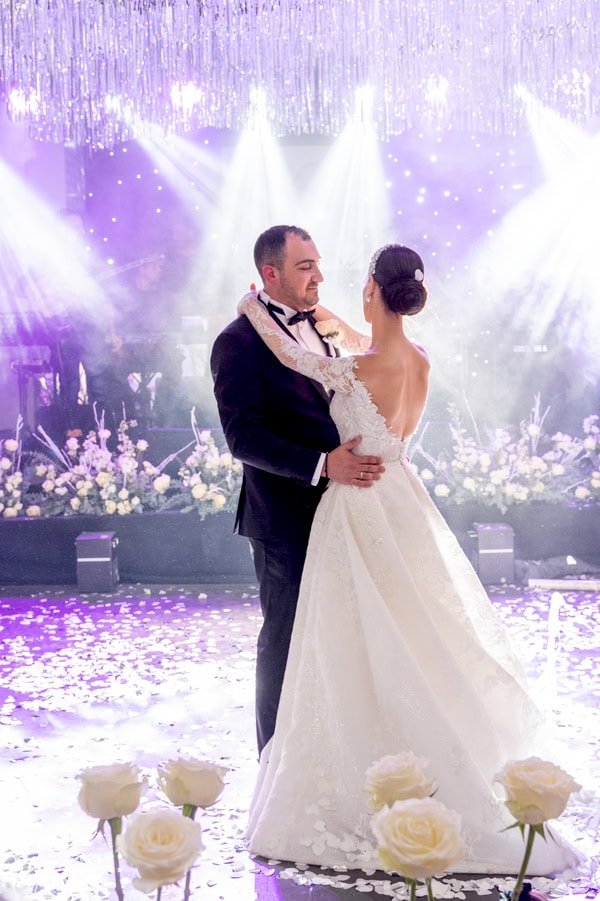 Beautiful Winter Wedding Agia Napa White Roses