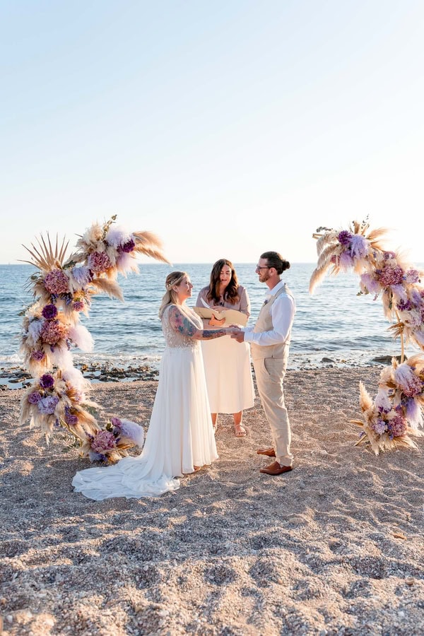 Boho Spring Beach Wedding Beautiful Details