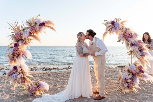 Boho Spring Beach Wedding Beautiful Details