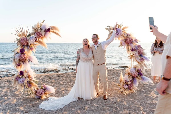 Boho Spring Beach Wedding Beautiful Details