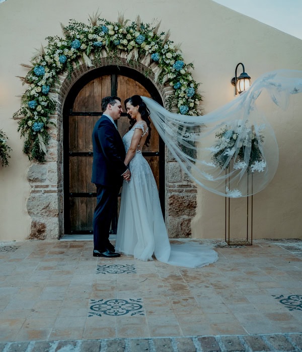 Chic Summer Wedding Blue Hydrangea Athens