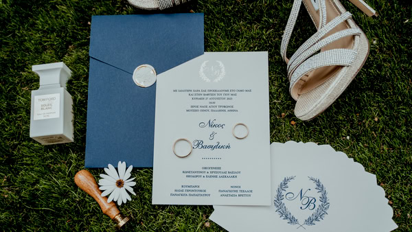 Chic Summer Wedding Blue Hydrangea Athens