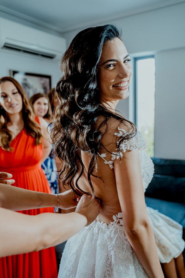 Chic Summer Wedding Blue Hydrangea Athens