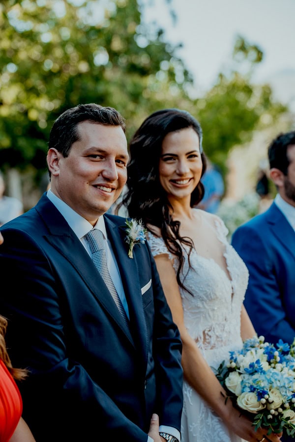 Chic Summer Wedding Blue Hydrangea Athens