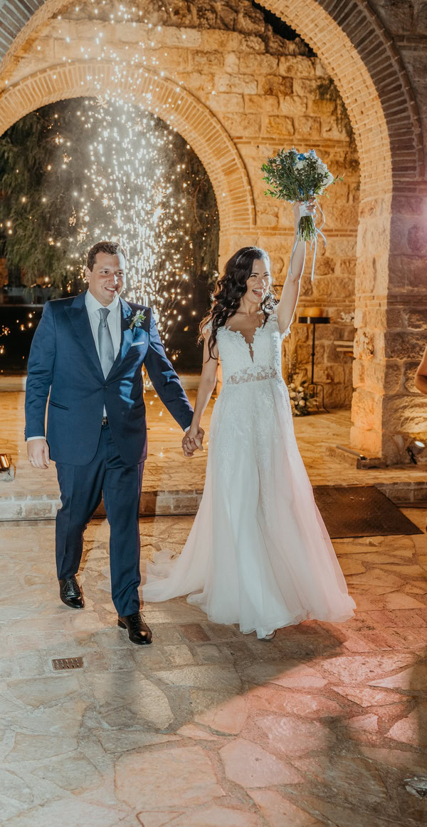 Chic Summer Wedding Blue Hydrangea Athens