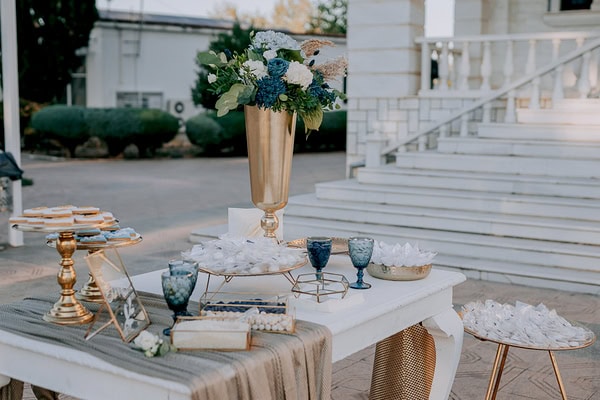 Fall Wedding Deep Blue Sades