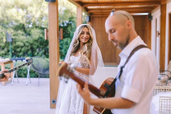 Gorgeous Destination Wedding Elegant White Bloom Olive Leaves