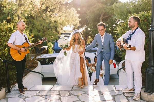 Gorgeous Destination Wedding Elegant White Bloom Olive Leaves