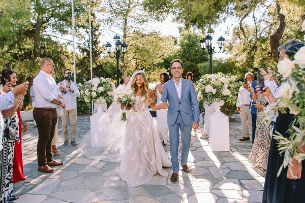 Gorgeous Destination Wedding Elegant White Bloom Olive Leaves