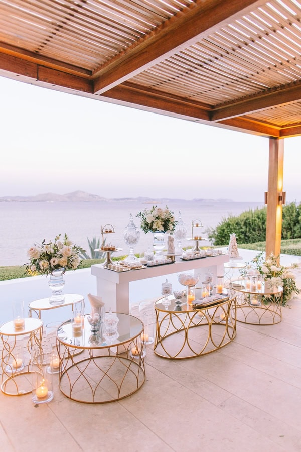 Gorgeous Destination Wedding Elegant White Bloom Olive Leaves