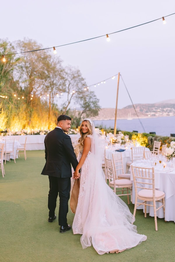 Gorgeous Destination Wedding Elegant White Bloom Olive Leaves