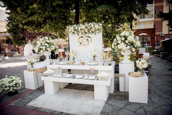 Lovely Summer Wedding Thessaloniki White Blooms