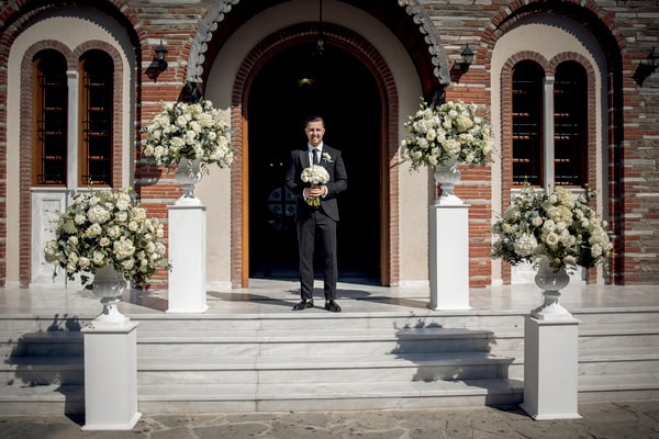 Lovely Summer Wedding Thessaloniki White Blooms