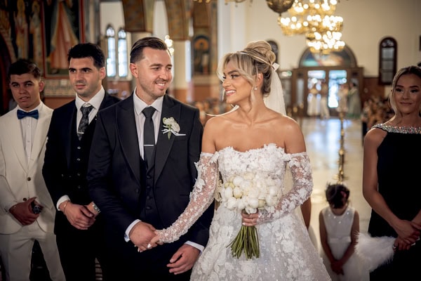 Lovely Summer Wedding Thessaloniki White Blooms