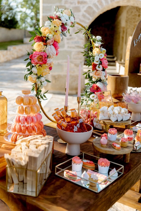 Pretty Spring Wedding Ktima Elena Colorful Blooms