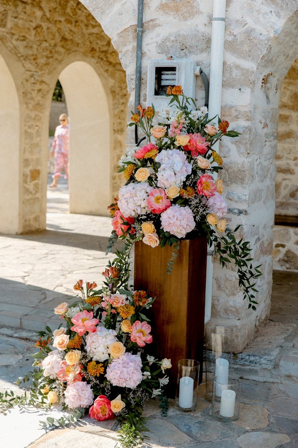 Pretty Spring Wedding Ktima Elena Colorful Blooms