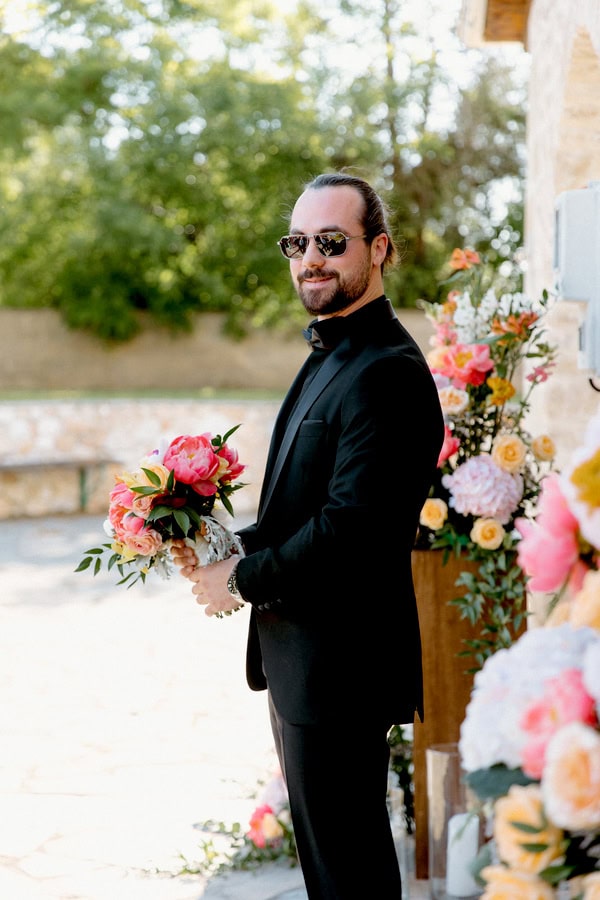 Pretty Spring Wedding Ktima Elena Colorful Blooms