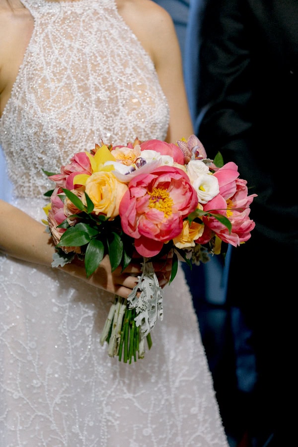 Pretty Spring Wedding Ktima Elena Colorful Blooms