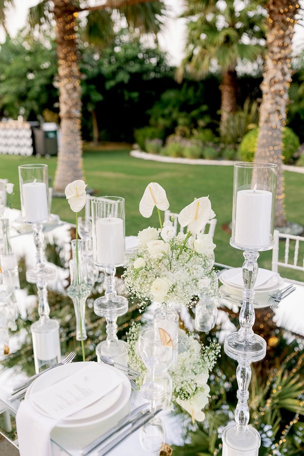 Romantic Destination Wedding Chania Gorgeous White Floral Creations