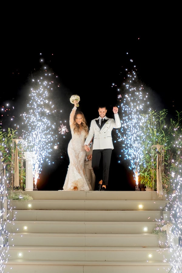 Romantic Wedding Chalkidiki Gold Black Details