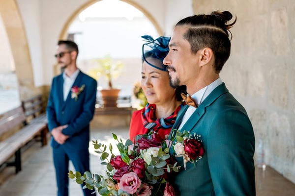 Romantic Wedding Larnaca Colorful Flowers