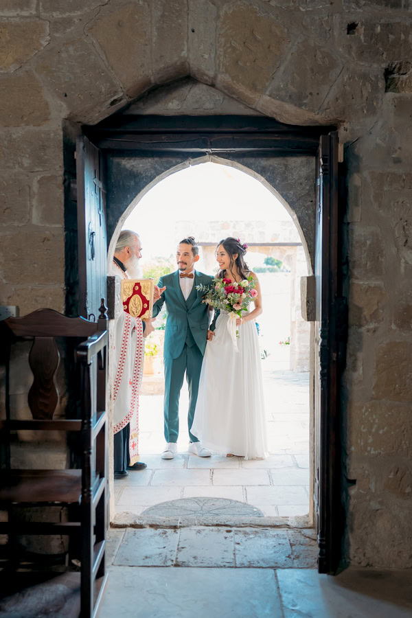 Romantic Wedding Larnaca Colorful Flowers