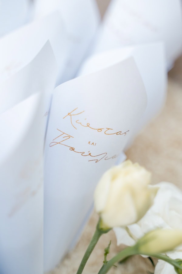 Stylish Summer Wedding Galazia Akti