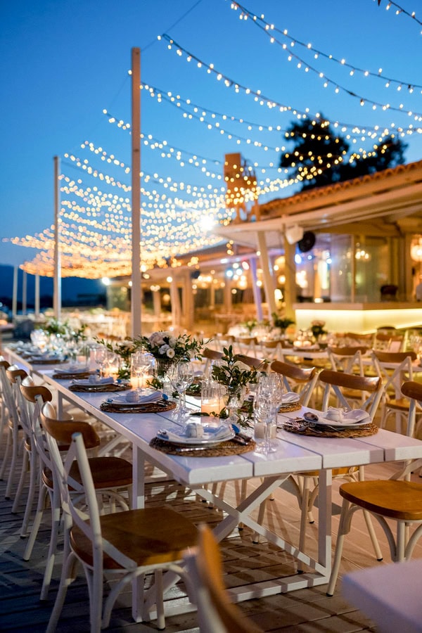 Stylish Summer Wedding Galazia Akti