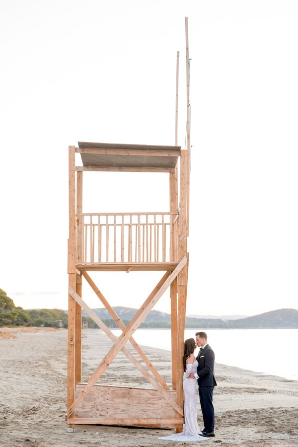 Stylish Summer Wedding Galazia Akti