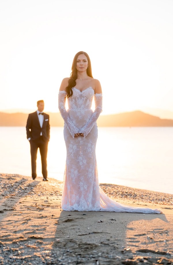 Stylish Summer Wedding Galazia Akti