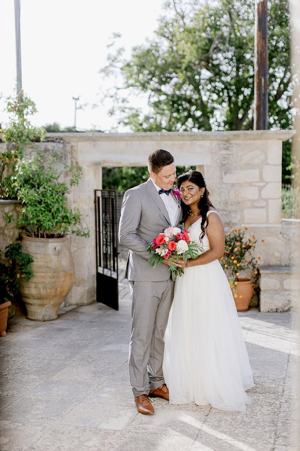 Summer Destination Wedding Bougainvillea Beautiful Crete