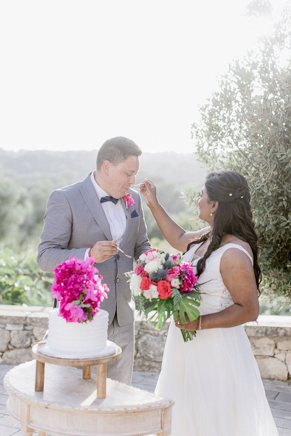 Summer Destination Wedding Bougainvillea Beautiful Crete