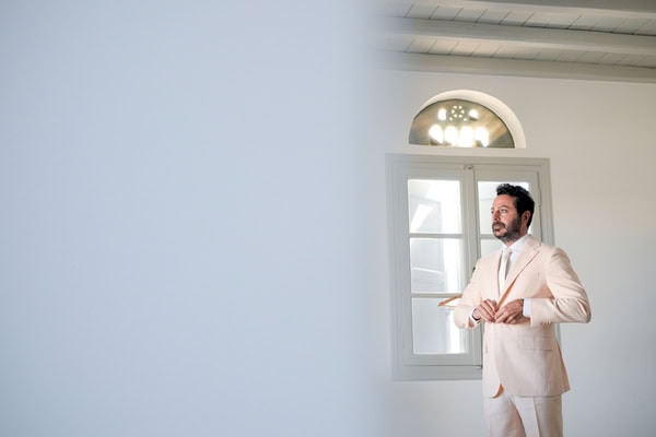 Summer Wedding Blue Details Tinos