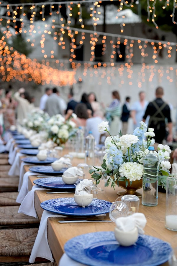 Summer Wedding Blue Details Tinos