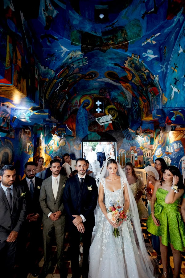 Summer Wedding Columbia Beach Resort Blue Coral Color Palette