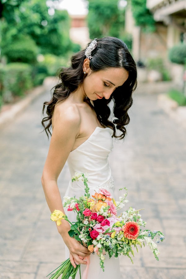 Summer Wedding Lovely Colors Columbia Beach Resort