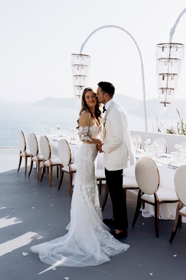 Ultra Chic Wedding Santorini White Blooms
