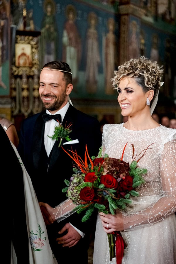 Winder Wedding Red Flowers Festive
