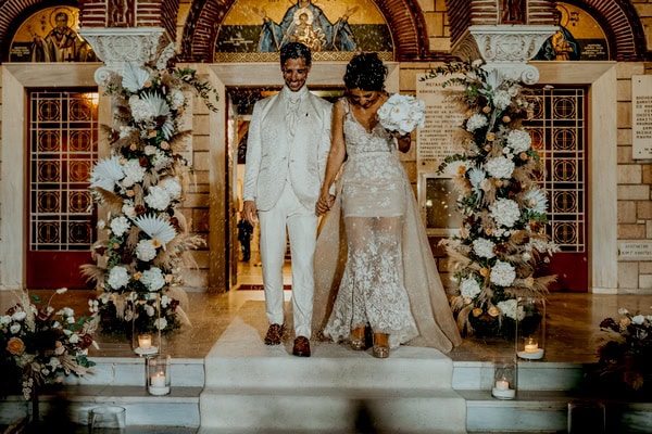 Autumn Wedding Athens White Flowers