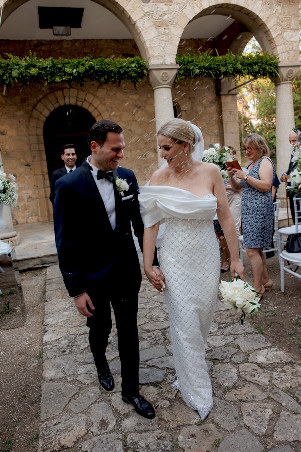 Chic Summer Wedding Thessaloniki All White Florals