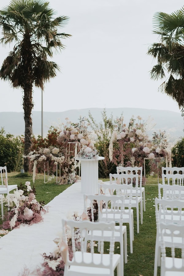 Dusty Pink Lilac Floral Dream Wedding Ioannina