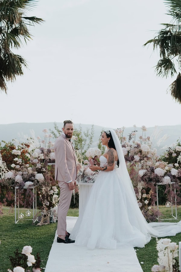 Dusty Pink Lilac Floral Dream Wedding Ioannina