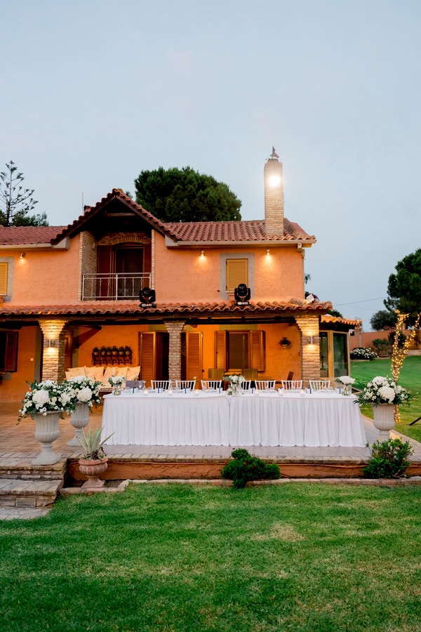 Minimal Chic Wedding With White Hydrangeas And Roses Nafpaktos