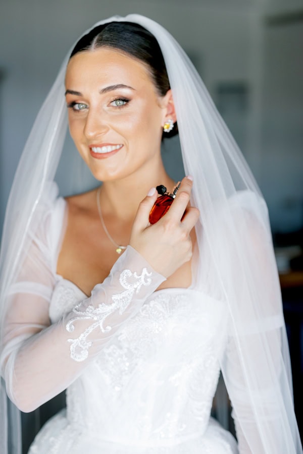 Modern Destination Wedding White Roses Black Details Flowers