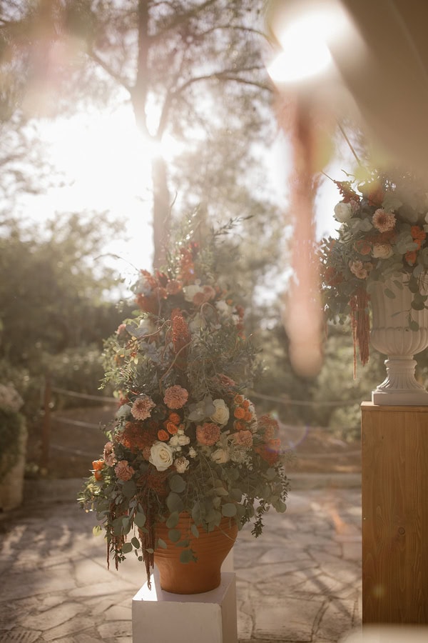 Romantic Fall Wedding Beautiful Terracotta Details Nicosia
