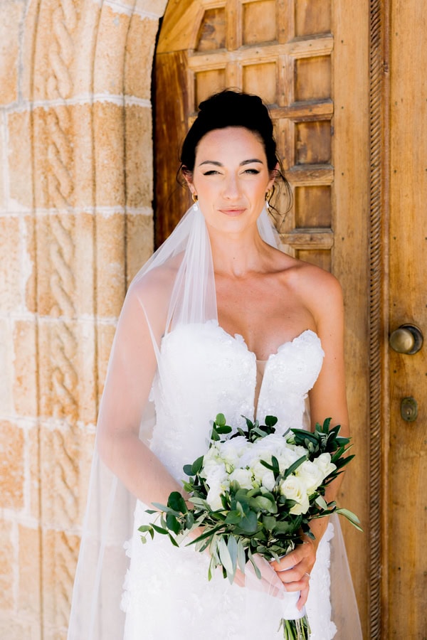 Romantic Spring Wedding Aegean Backdrop