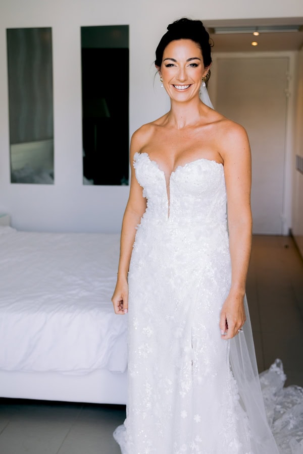 Romantic Spring Wedding Aegean Backdrop