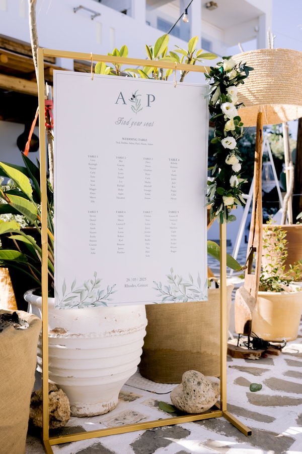 Romantic Spring Wedding Aegean Backdrop