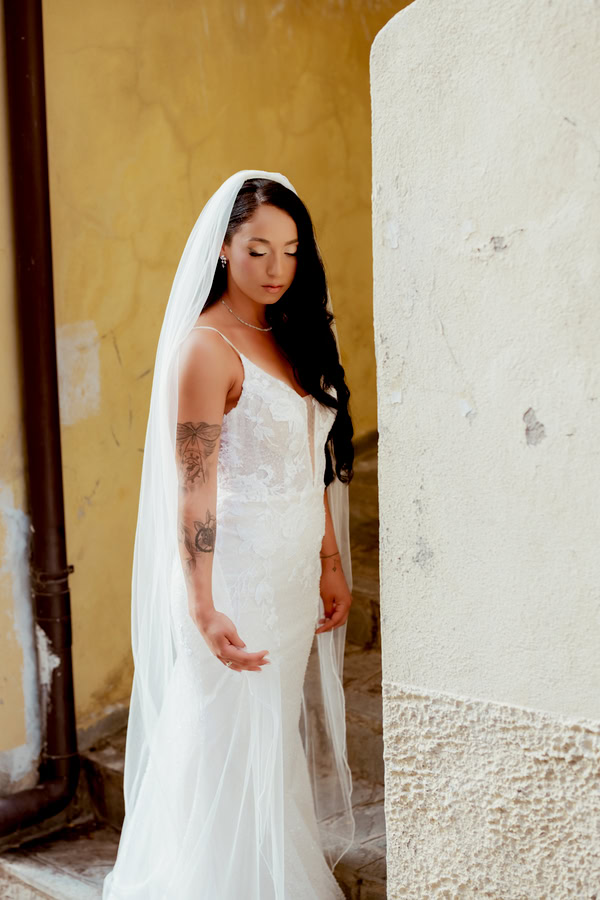 Romantic Wedding Drama White Roses