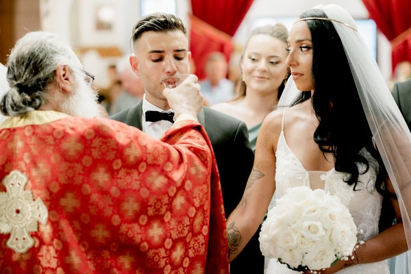 Romantic Wedding Drama White Roses